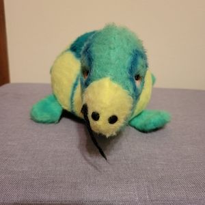RARE Vintage 1975 Animal Fair Turtle Plush Stuffed Animal Toy